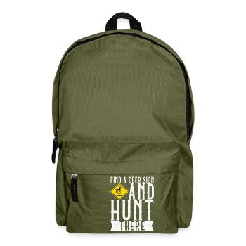 Hunting Hunter Hunting Deer - Backpack - olive green - Front