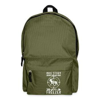 Hunting Hunter Hunting Deer - Backpack - olive green - Front