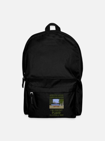 Camping slogan camping - Sac à dos - noir