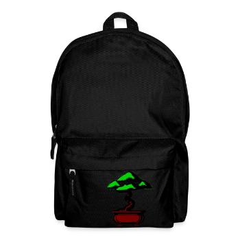 Bonsai Baum - Rucksack - Schwarz - Vorne