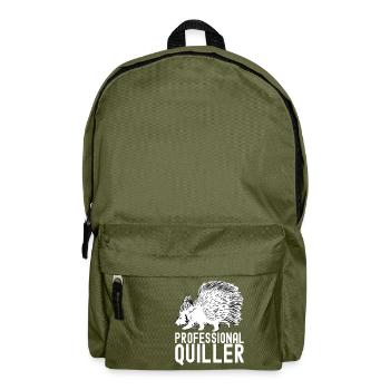 Süßes Stachelschwein - Rucksack - Olivgrün - Vorne