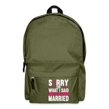 Scheidung Geschieden - Rucksack - Olivgrün - Vorne