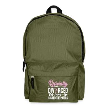 Scheidung Geschieden - Rucksack - Olivgrün - Vorne