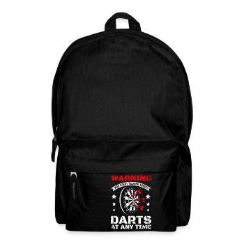 Ich fange an, über Darts zu sprechen - Rucksack - Schwarz - Vorne