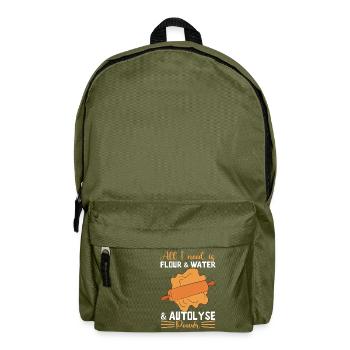 Bäcker Bäckerei Backen - Rucksack - Olivgrün - Vorne
