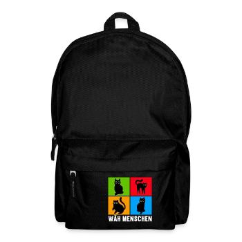 Katzen Misanthrop Sarkasmus - Rucksack - Schwarz - Vorne
