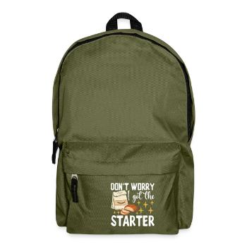Bäcker Bäckerei Backen - Rucksack - Olivgrün - Vorne