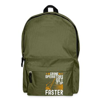 Kranführer Kranfahrer - Rucksack - Olivgrün - Vorne
