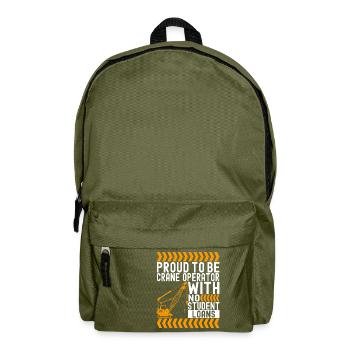 Kranführer Kranfahrer - Rucksack - Olivgrün - Vorne