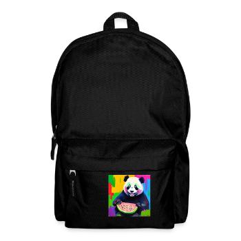 Design eines digitalen Ölgemälde-Stils mit einem - Rucksack - Schwarz - Vorne