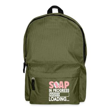 Savonnier fabrication de savon - Sac à dos - vert olive - Devant
