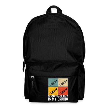 Trompete Trompetenspieler - Rucksack - Schwarz - Vorne