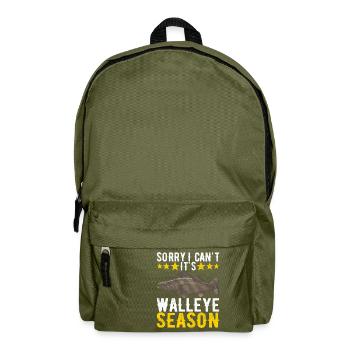 Walleye Fishing Anglers - Backpack - olive green - Front