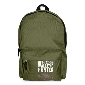 Walleye Fishing Anglers - Backpack - olive green - Front