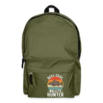 Walleye Fishing Anglers - Backpack - olive green - Front
