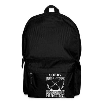 Funny Hunting design Gifts for Hunters Who Love - Backpack - black - Front