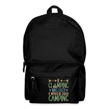 Glamping Glamper - Rucksack - Schwarz - Vorne