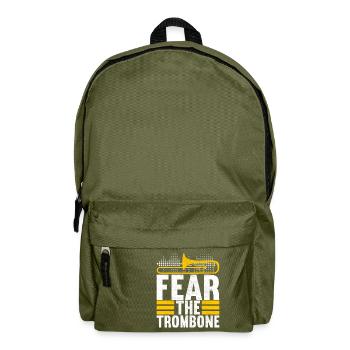 Posaune Trombone - Sac à dos - vert olive - Devant