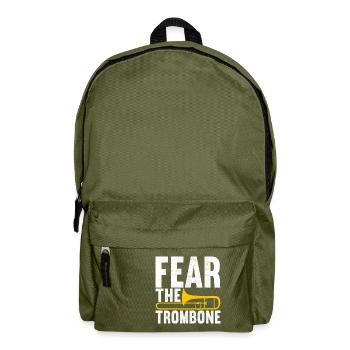 Posaune Trombone - Sac à dos - vert olive - Devant