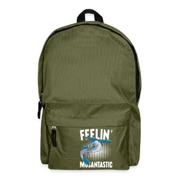 Mosasaurus Dinosaurier - Rucksack - Olivgrün - Vorne