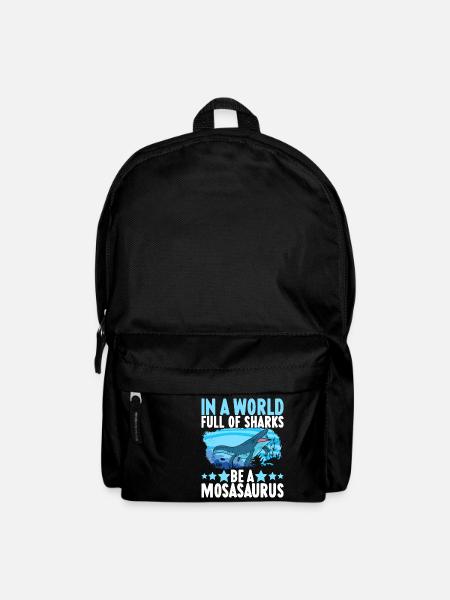 Mosasaurus Dinosaurier - Rucksack - Schwarz