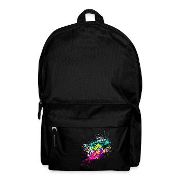 Splash art Dinosaur Ankylosaurus head - Backpack - black - Front