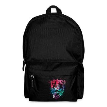 colorful splash art dog lover rottweiler - Rucksack - Schwarz - Vorne