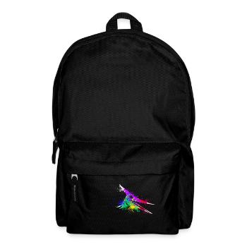 Splash art Dinosaur pterosaurs head - Backpack - black - Front