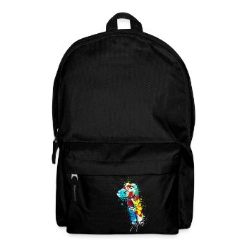 Splash art Dinosaur sauropod diplodocus head - Rucksack - Schwarz - Vorne