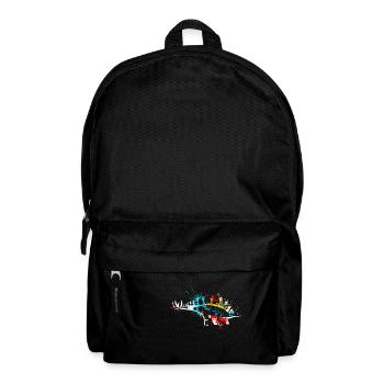 Splash art Dinosaur Stegosaurus - Backpack - black - Front