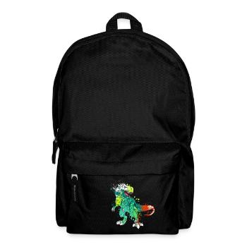 Éclaboussure Dinosaure Tyrannosaurus rex T-rex - Sac à dos - noir - Devant