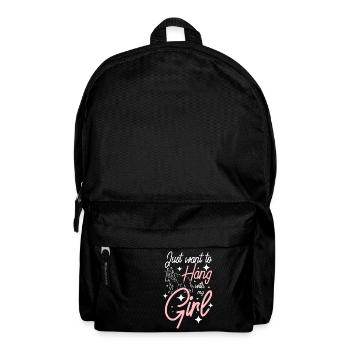 Je veux juste traîner avec ma fille cocker spaniel - Sac à dos - noir - Devant