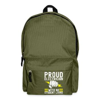 Electrician Electronics Technician - Backpack - olive green - Front