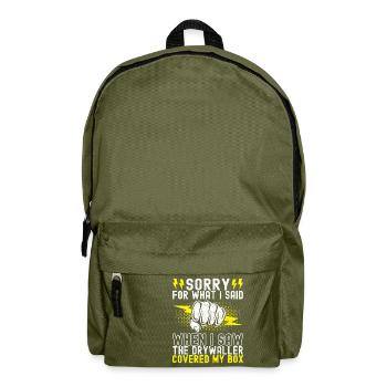 Electrician Electronics Technician - Backpack - olive green - Front