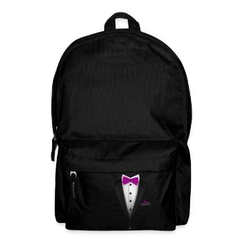 Tuxedo with a Red Bowtie For Weddings And Special - Backpack - black - Front