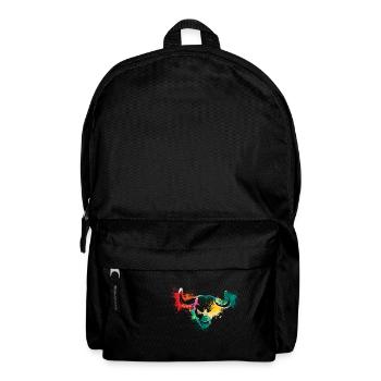 Colorful Splash Art Farm animals bull ox head - Rucksack - Schwarz - Vorne