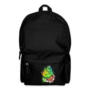 Splash Art Affe Borneo Orang Utan - Rucksack - Schwarz - Vorne