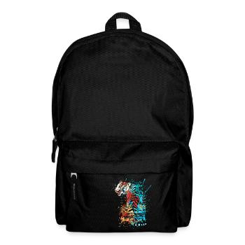 Splash Art Sibirischer indischer tiger - Rucksack - Schwarz - Vorne