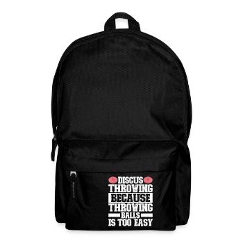 Lanceur de disque Lancer de disque - Sac à dos - noir - Devant