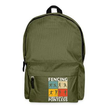 Fechten Fechtsport - Rucksack - Olivgrün - Vorne