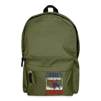 Facilement distrait par Sambo - Sac à dos - vert olive - Devant