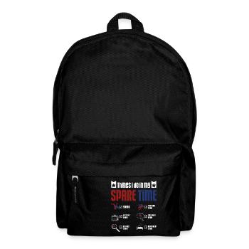 Ce que je fais pendant mon temps libre Sambo - Sac à dos - noir - Devant