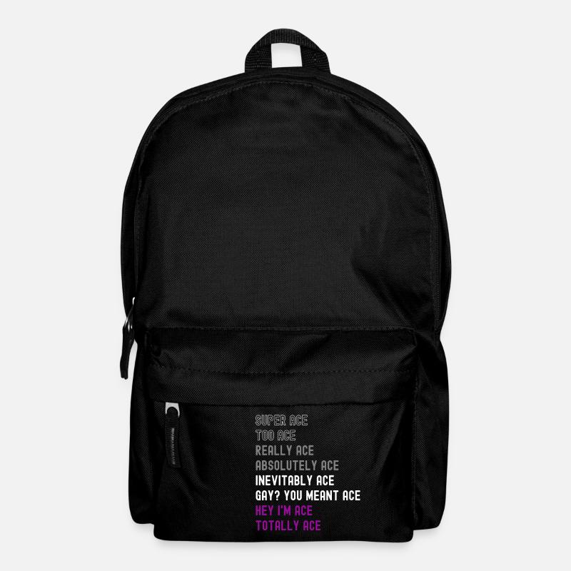 Asexuell Ace - Rucksack - Schwarz
