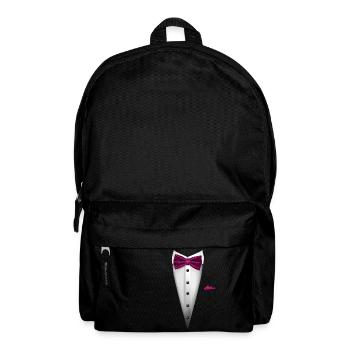 Tuxedo design with Bowtie For Weddings And - Backpack - black - Front