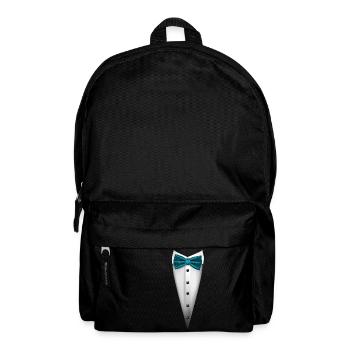 Tuxedo design with Bowtie For Weddings And - Backpack - black - Front