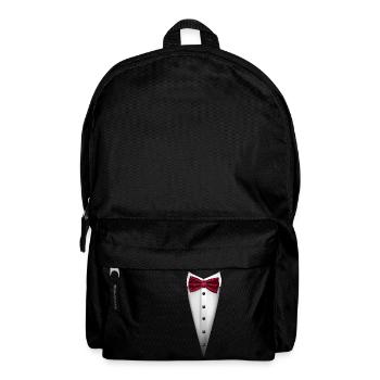 Tuxedo design with Bowtie For Weddings And - Backpack - black - Front