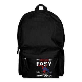 If sambo was easy, It would be called judo - Backpack - black - Front