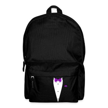 Tuxedo design with Bowtie For Weddings And - Backpack - black - Front