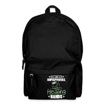 I have healing hands Massage therapist - Rucksack - Schwarz - Vorne