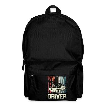 Cool Retro Vintage Tow truck Driver - Rucksack - Schwarz - Vorne